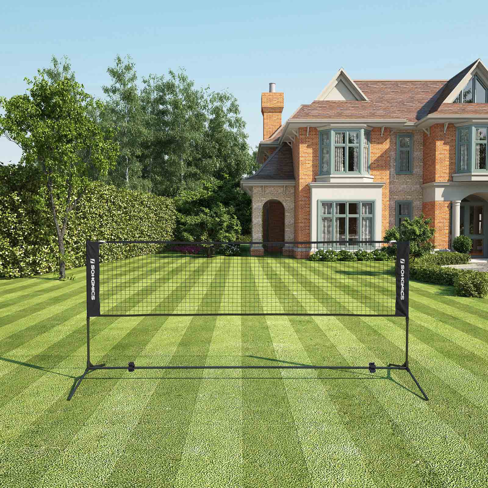 Badmintonnet - Voetbalnet - Tennisset - Zwart - Universeel sportnet