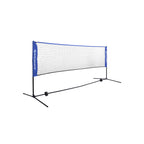 Badmintonnet - Verstelbaar tennisnet met ijzeren frame en tas - Blauw