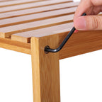 Badkamerplank – 5 planken – bamboe – naturel