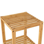 Badkamerrek – bamboe – 5 verdiepingen – 33 x 33 x 146 cm – smal
