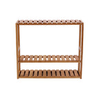 Badkamerrek – houtenkast – bamboe – verstelbare planken – naturel