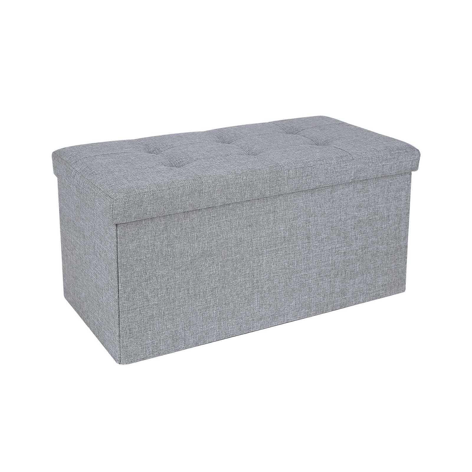 Zitbank – 80 L – opvouwbaar – 300 kg – 76 x 38 x 38 cm – lichtgrijs