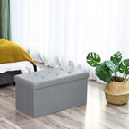 Zitbank – 80 L – opvouwbaar – 300 kg – 76 x 38 x 38 cm – lichtgrijs