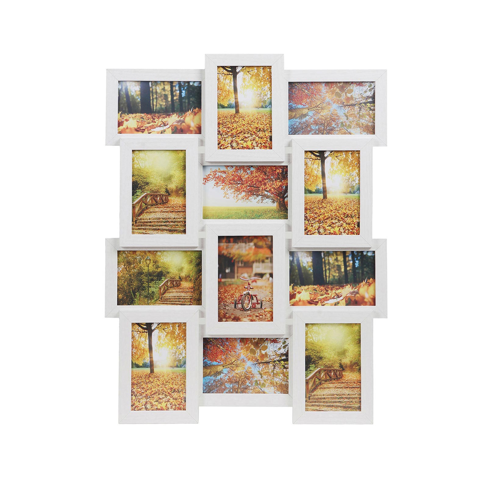 Fotolijst – collage – voor 12 foto’s – wit
