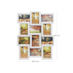 Fotolijst – collage – voor 12 foto’s – wit