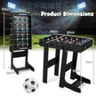 Bordfotboll, – platsbesparande fotbollsbord med stabila handtag, – 33 x 36 x 109 cm