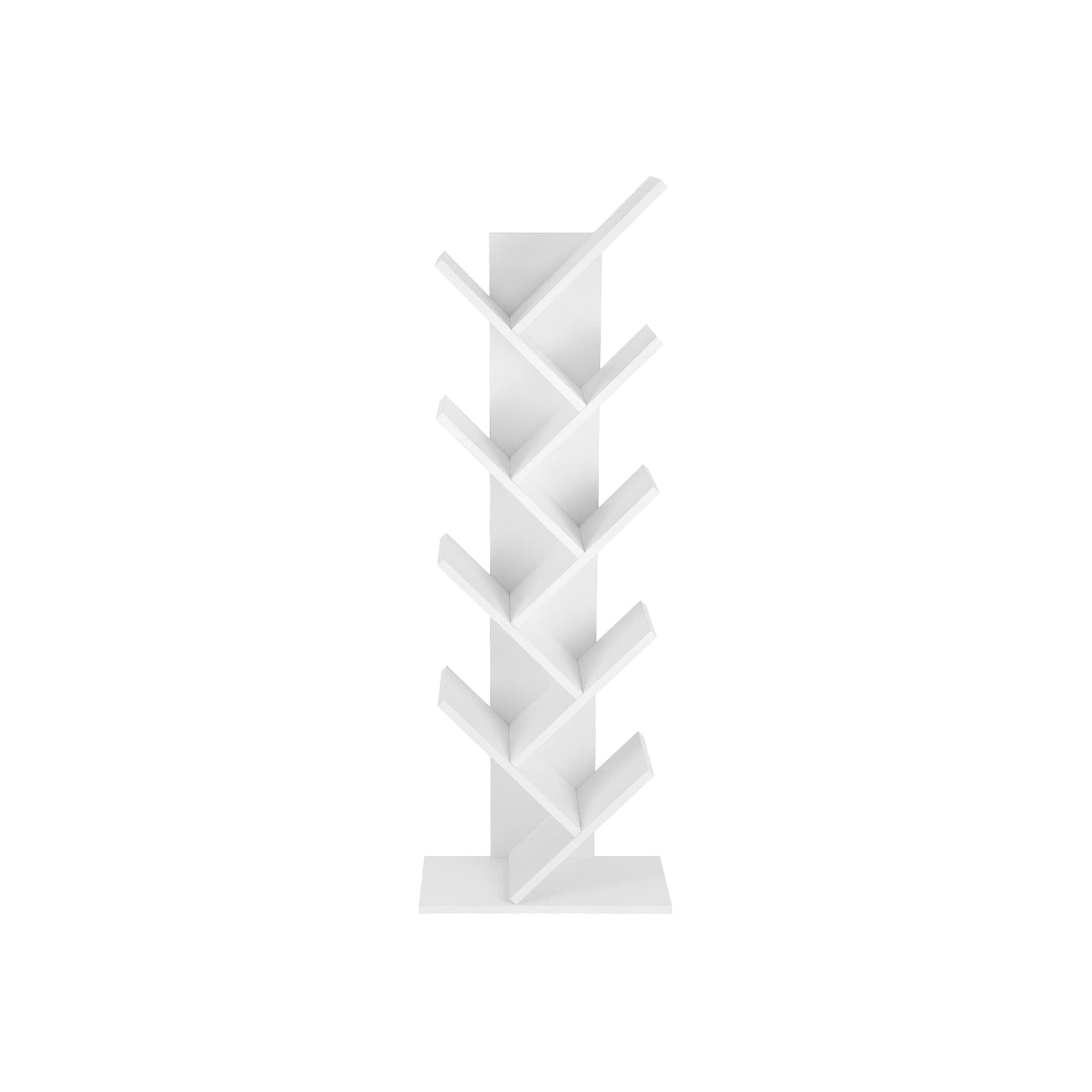 Boekenkast met 8 open planken – Creatief boomdesign – 50 x 25 x 141,5 cm – Met kantelbeveiliging