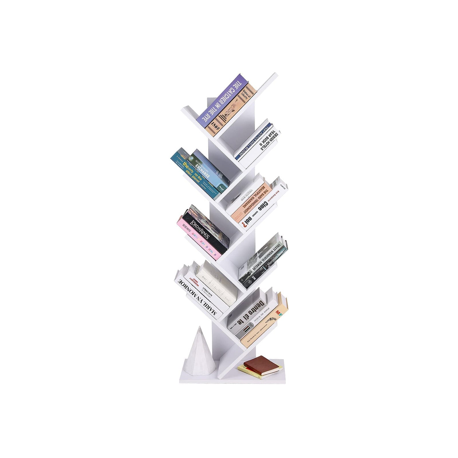 Boekenkast - Staande kast - 8 niveaus - Wit