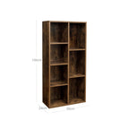 Boekenkast - Staande plankenkast - Woonkamerkast - Vintage bruin