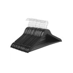 Kledinghangers - 20 stuks - Massief hout - Zwart