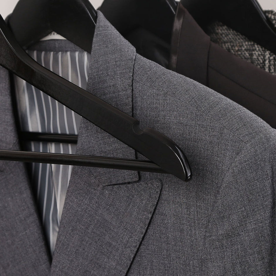 Kledinghangers – 20 stuks – Hout – Zwart