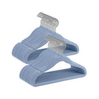 Kinderkledinghangers – Antislip Fluweel – Lichtroze – Set van 50