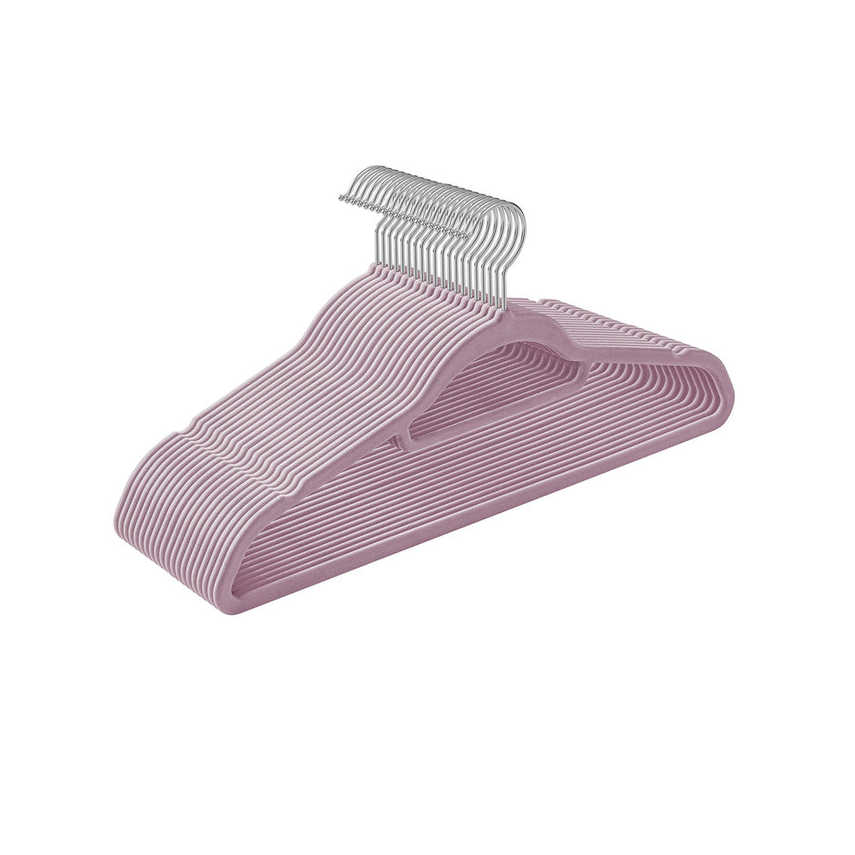 Kledinghangers – Antislip fluweel – Set van 20 – Wit