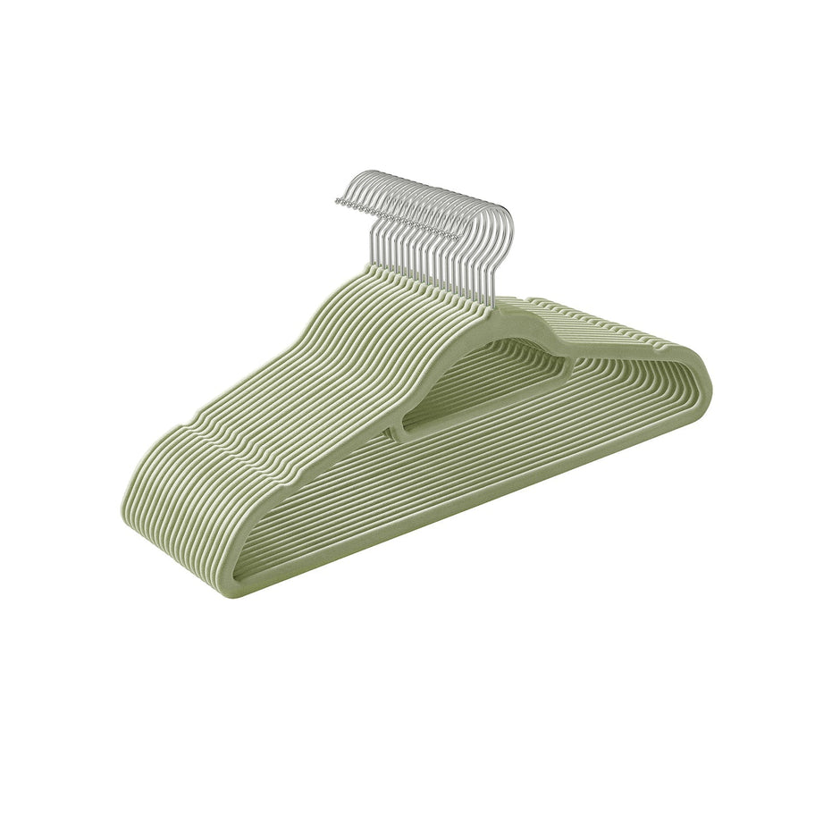 Kledinghangers – Antislip fluweel – Set van 20 – Wit
