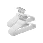 Kledinghangers - Fluweel - Set van 20 - 0,6 cm dik - Wit
