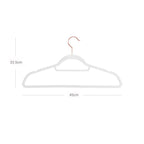 Fluwelen kleerhangers - Anti-slip hangers - Set van 50 - Wit