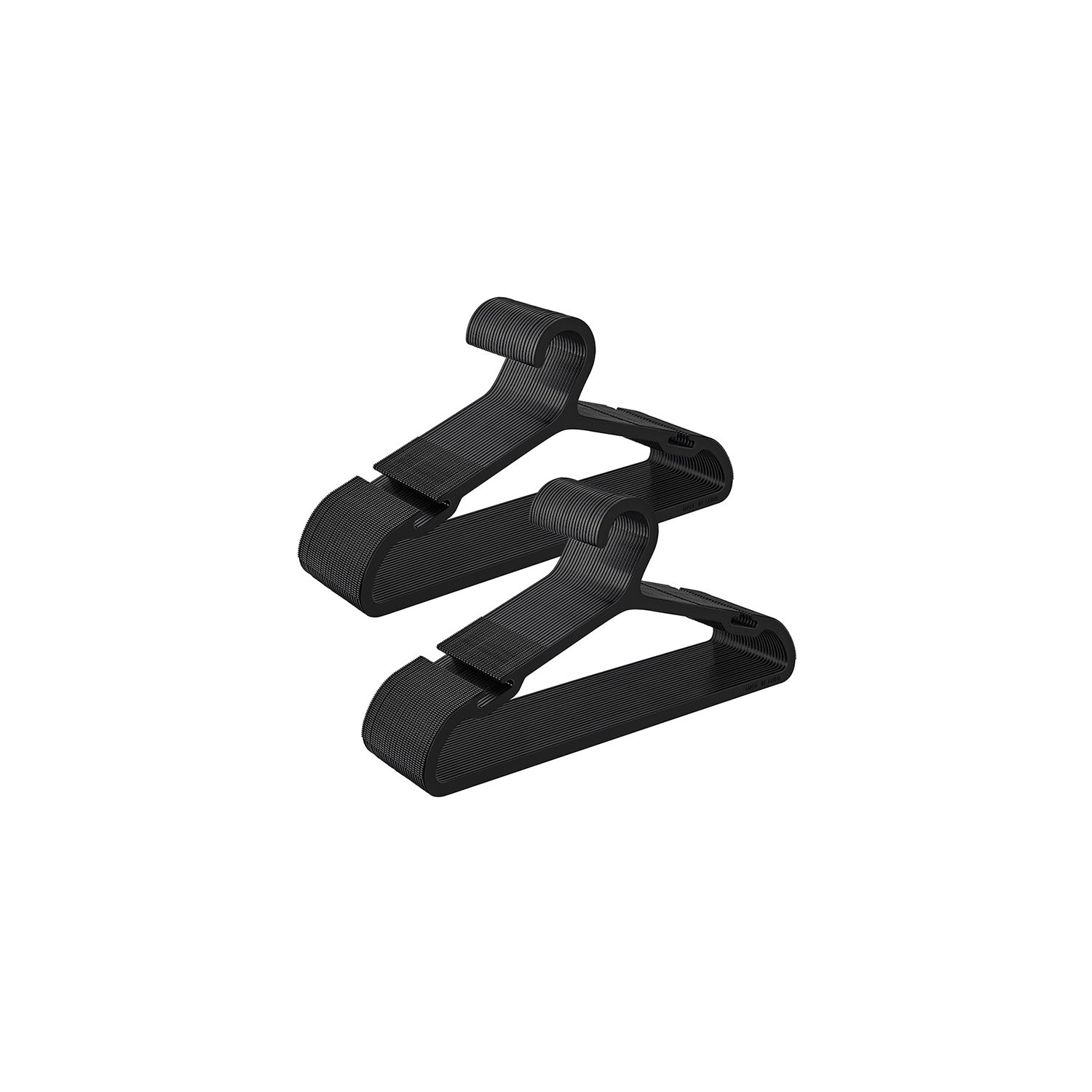 Kleerhangers Set van 50 – 41,7 cm Breed – Inktzwart