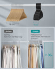 Kleerhangers Set van 50 – 41,7 cm Breed – Inktzwart