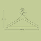 Houten Kledinghangers – Set van 50 – Stevige Afwerking – Natuurlijk Zilver