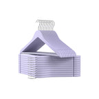 Houten kledinghangers – Set van 10 – Wit