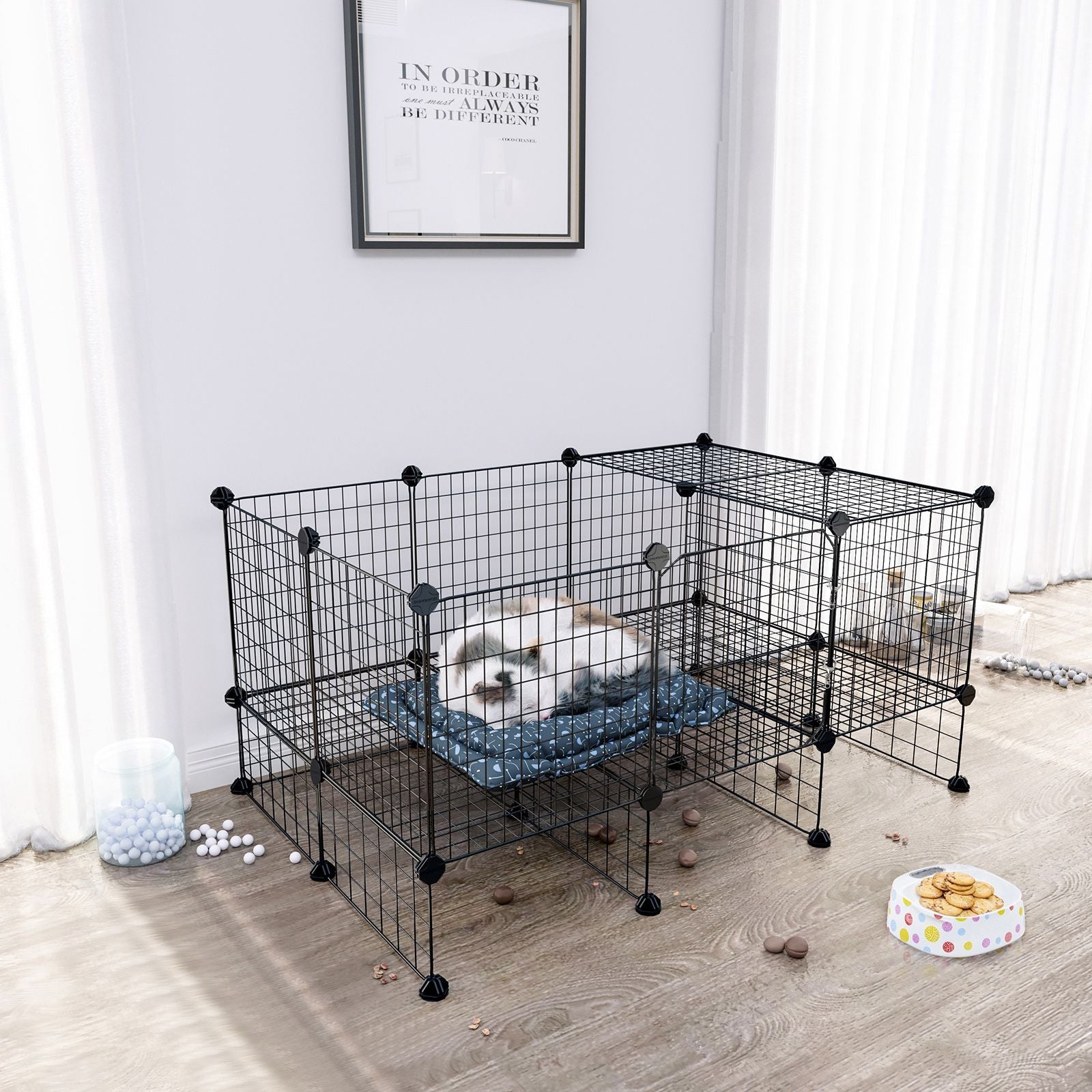 Hondenkooi – Flexibel en veilig – Zwart