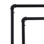 Kledingrek – Zware metalen standaard op wielen – Zwart