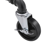 Kledingrek – Zware metalen standaard op wielen – Zwart