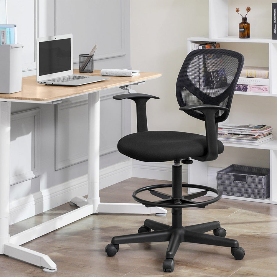 Ergonomische Bureaustoel – Met voetensteun – 360° roteerfunctie – Verstelbare zithoogte