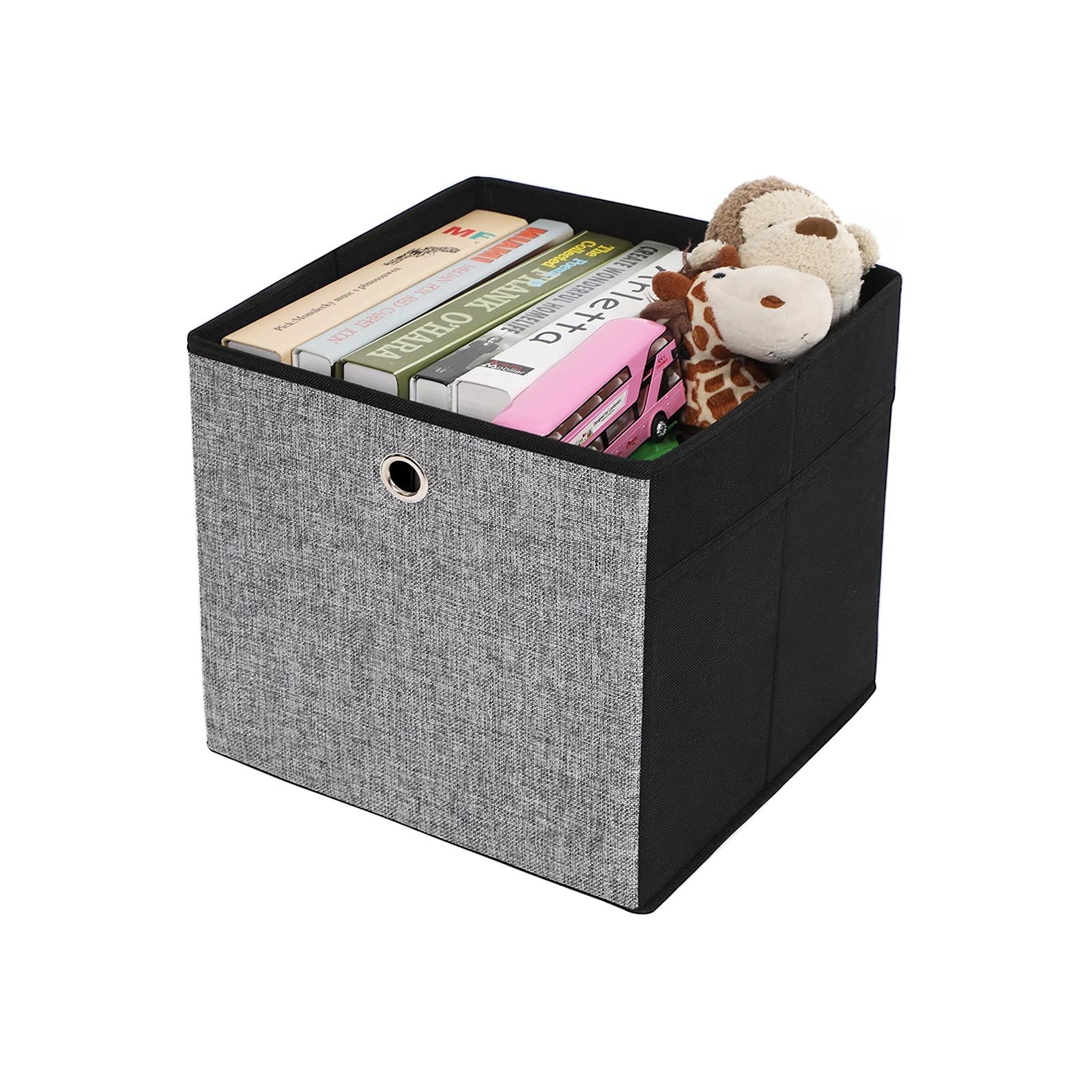 Opbergdozen – Opvouwbaar – Set van 6 – Bruin/Grijs/Zwart