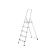 Huishoudladder – 5 niveaus – Aluminium – Zilver