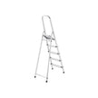Huishoudladder – 5 niveaus – Aluminium – Zilver