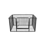 Puppyren - Dierenbox voor honden - Puppyhek - 122 x 80 x 70 cm - Zwart