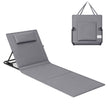 Strandstoel – Verstelbare rugleuning – Lichtgewicht – Grijs