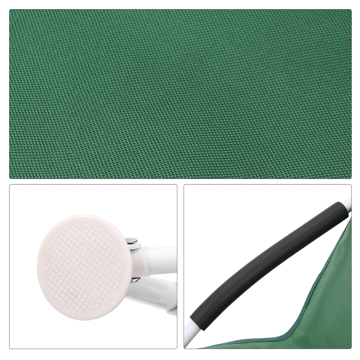 Strandstoel – hoge rugleuning – comfortabel – groen