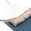 Hangmat - 2 Persoons - 200 x 140 cm - Met Kussen - Blauw-Beige