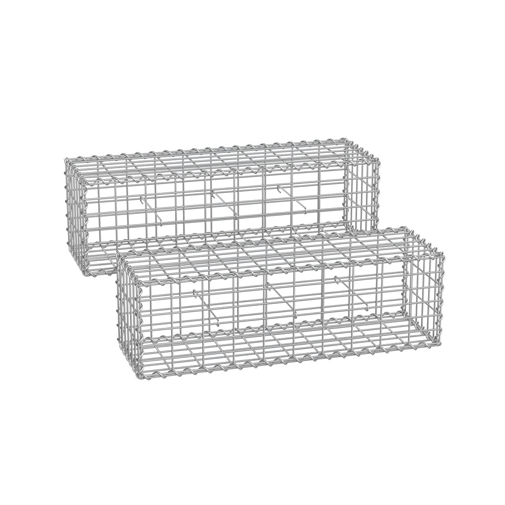 Schanskorven – set van 2 – voor stenen – 5 x 10 cm maaswijdte