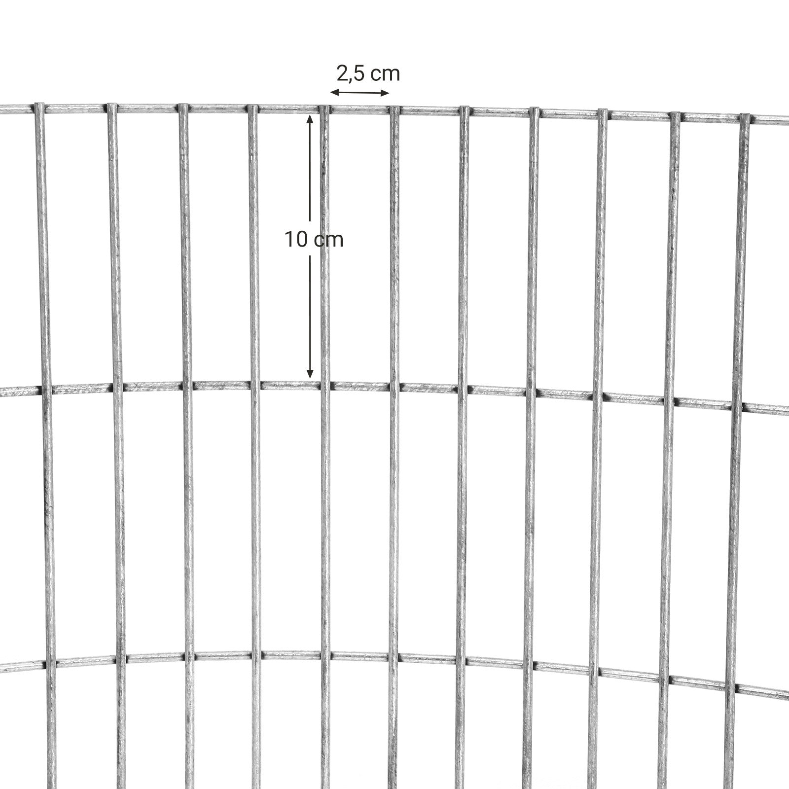 Gabion – Anti-roest metalen stenenmand – Zilver