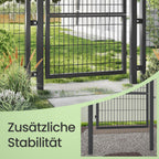 Tuinpoort – Gegalvaniseerd stalen poort, robuust en onderhoudsvrij