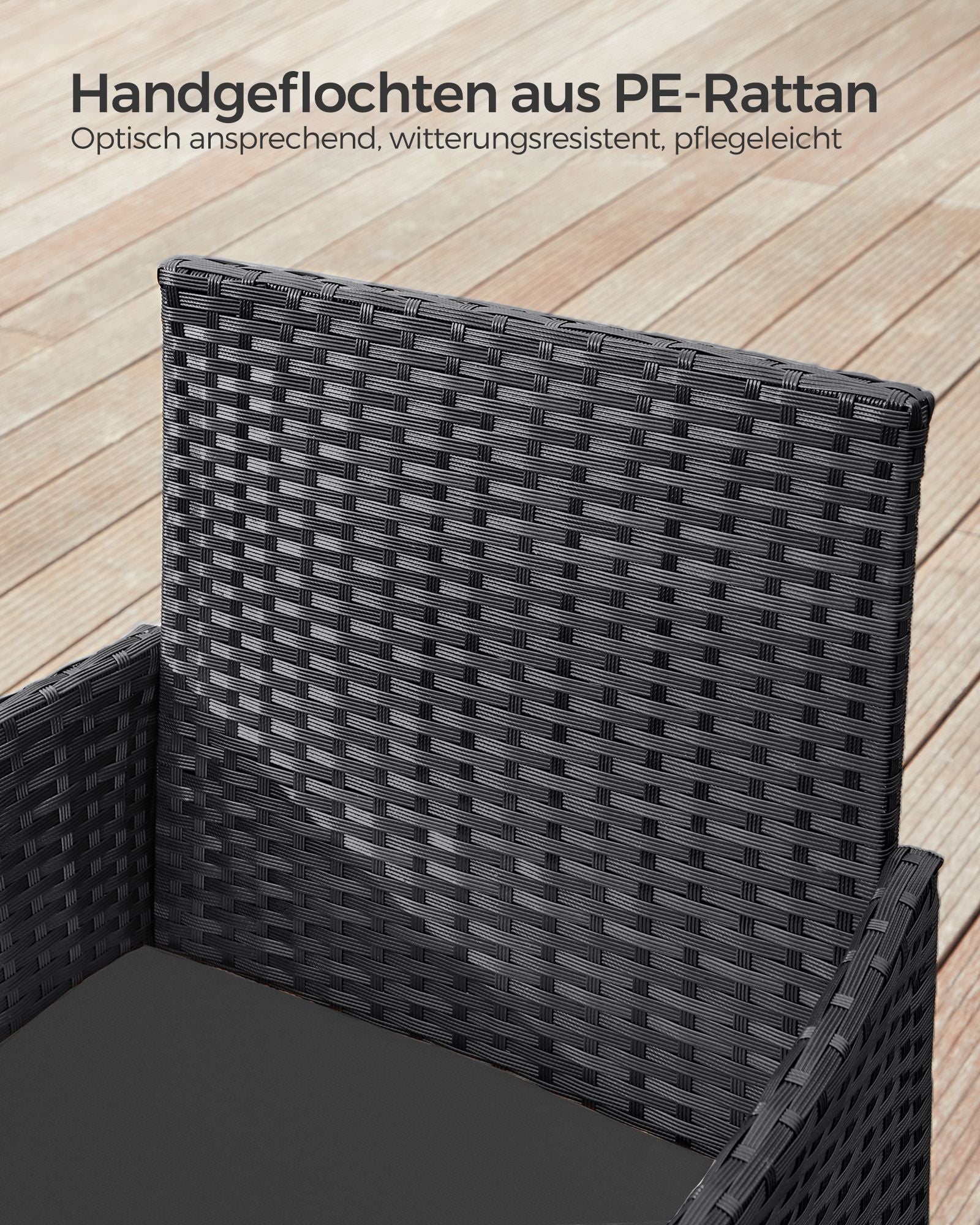 Balkonmeubelset – Weerbestendig – Bruin-taupe