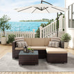 Lounge set – Comfortabele tuinmeubelset – Bruin-taupe
