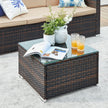 Lounge set – Comfortabele tuinmeubelset – Bruin-taupe