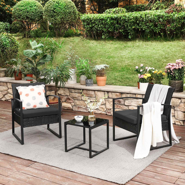 Tuinmeubelset – weerbestendig en stijlvol – zwart