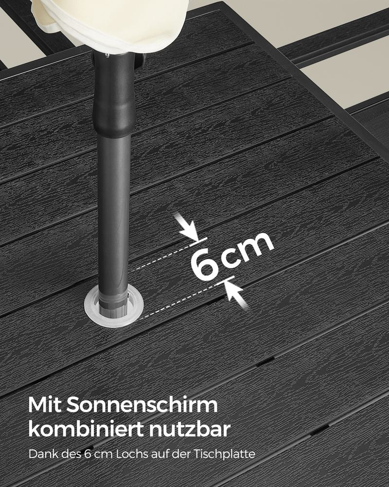 Tuinmeubelset – Ergonomisch en stevig – Antraciet Grey Ink Black