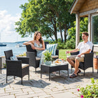 Balkonset – Tuinmeubelset van PE polyrotan, compact en stijlvol