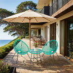 Balkonmeubelset van 3 – Tuinset met 2 stoelen en tafel