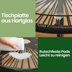 Balkonmeubelset van 3 – Tuinset met 2 stoelen en tafel
