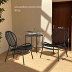 Balkonmeubelset van 3 – Tuinset met tafel en 2 stoelen, PE polyrotan