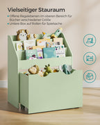 Boekenkast – met 3 planken & op wielen