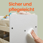 Boekenkast met 9 stoffen opbergdozen – Organizerplank met vakken