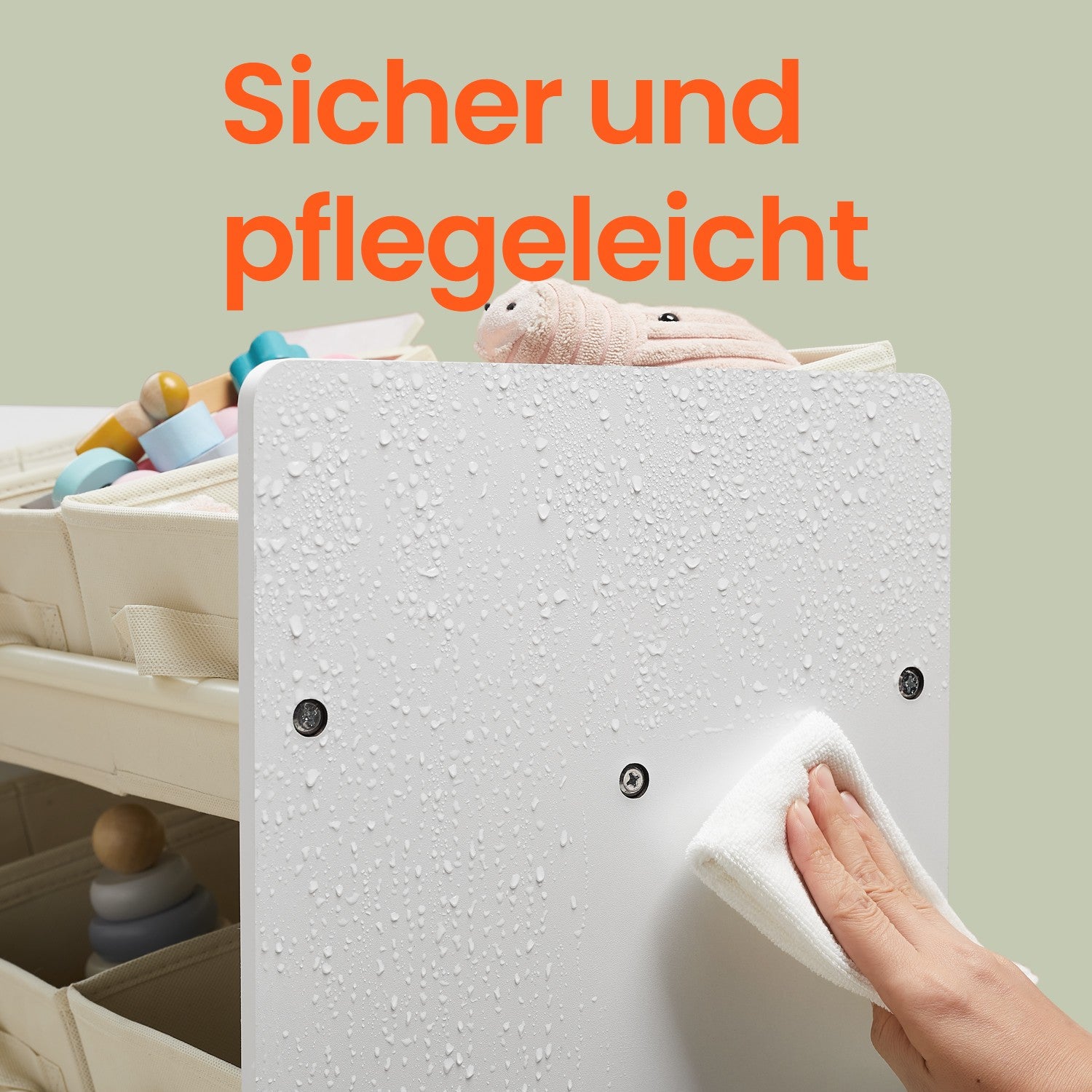 Boekenkast met 9 stoffen opbergdozen – Organizerplank met vakken